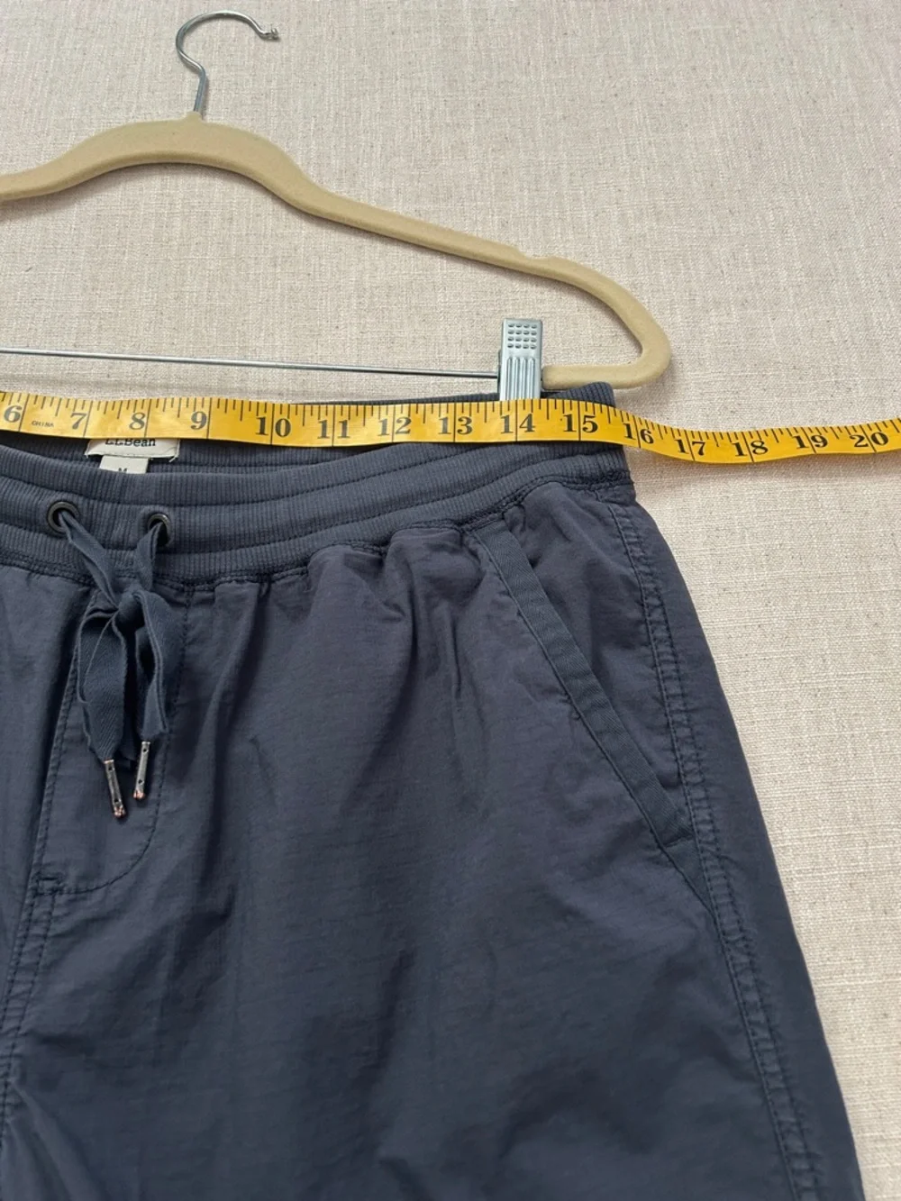 L.L. Bean Women’s Stretch Ripstop Pull On Pants Slim Joggers M Carbon Navy - Picture 7 of 11